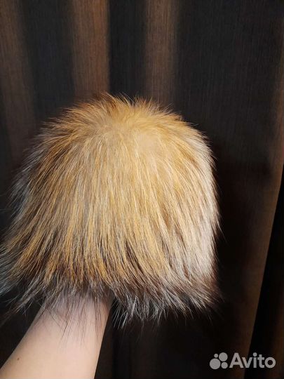 Шапка мех чернобурки