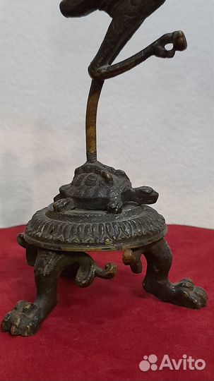 Статуэтка фигурка птица бронза латунь