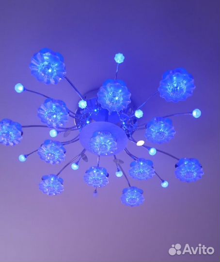 Люстра потолочная светодиодная с пультом