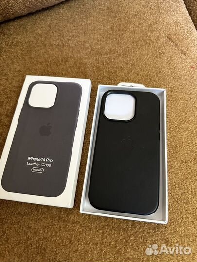 Чехол iPhone 14 pro кожа