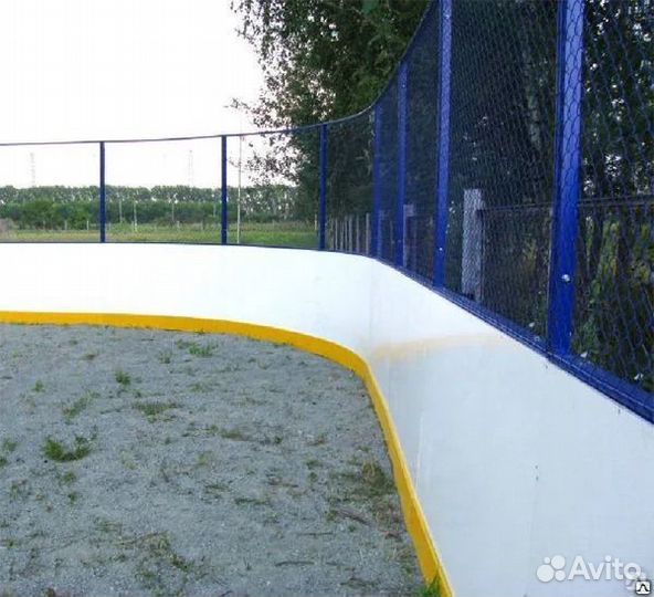 Хоккейная коробка из стеклопластика