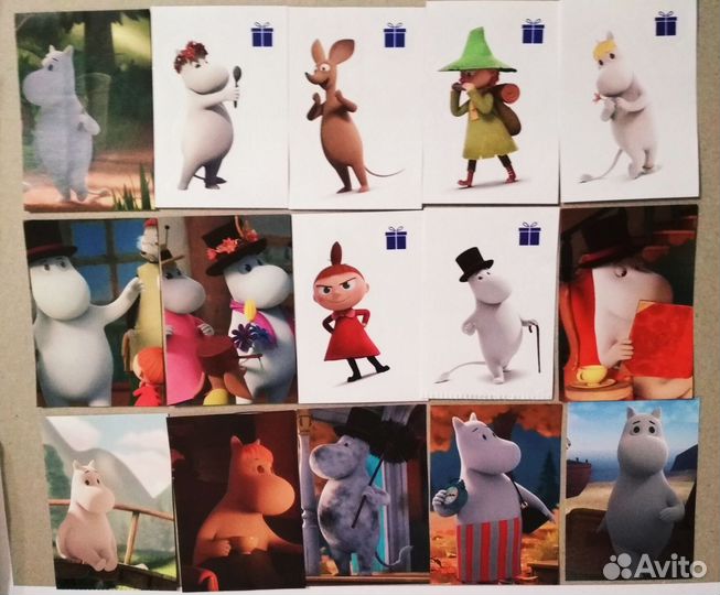 Муми-каленларь,наклейки,скрепыши 3,тикеры