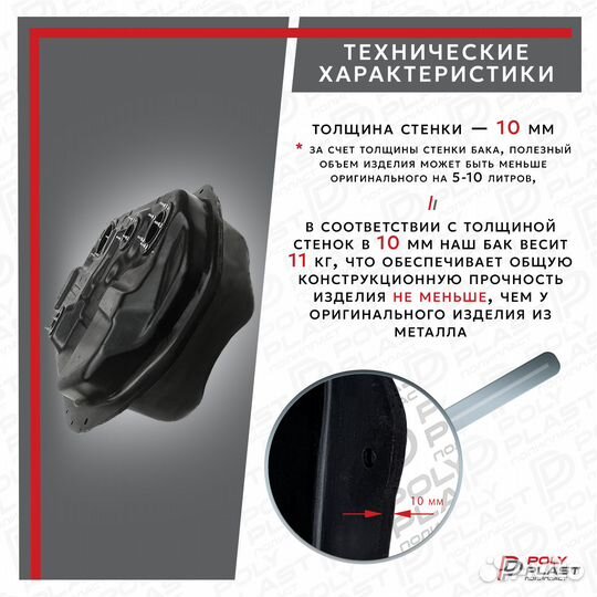 Топливный бак Mitsubishi Outlander 2001-2008