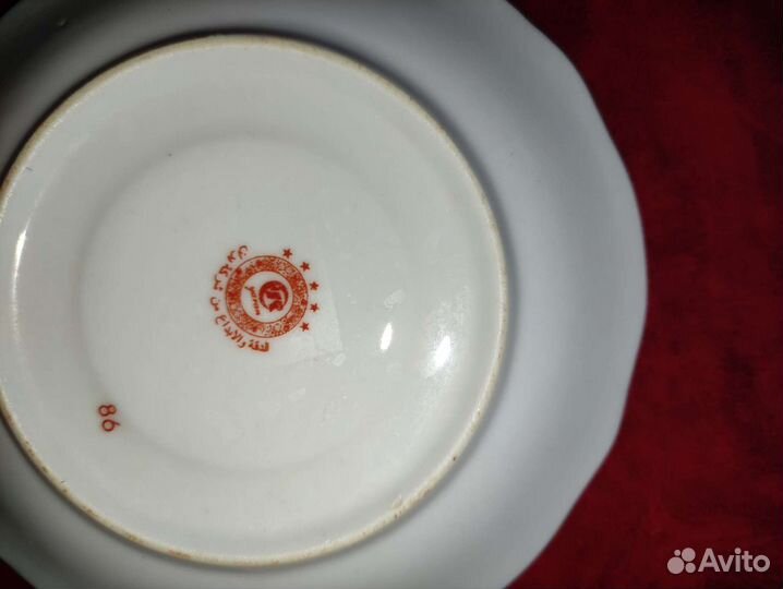 Чайный сервиз золотой павлин