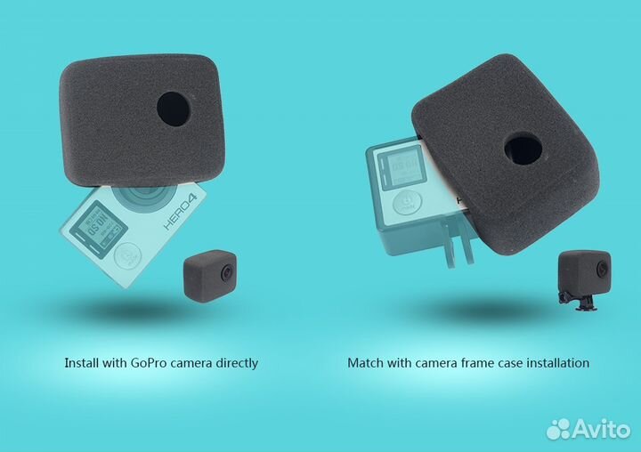 Ветрозащитный чехол для экшн камер GoPro