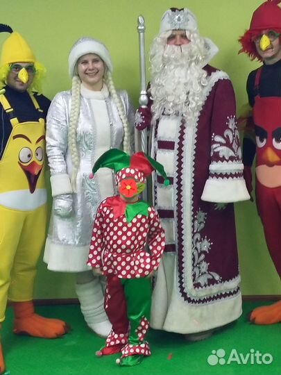 Новогодний костюм снеговик пират петрушка дедмороз