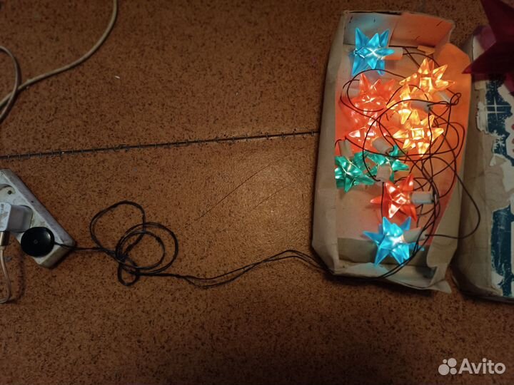 Электро-гирлянда СССР кристалы, звезда