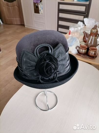 Шляпа женская черная