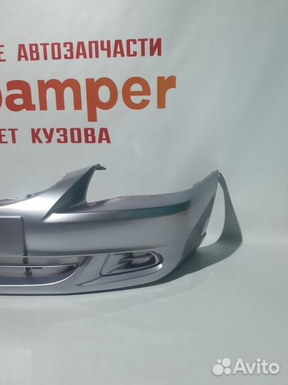 Бампер передний Акцент цвет Серебристая ртуть