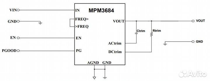 Микросхема MPM3684GRU