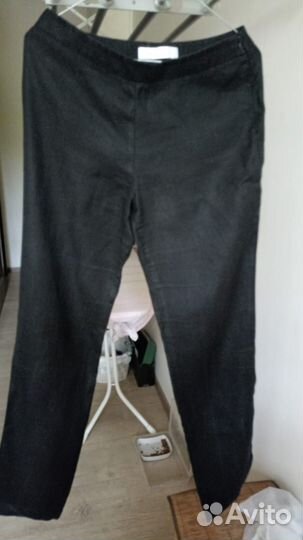 Брюки льняные MaxaMara черные XS