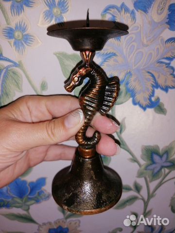 Медный подсвечник