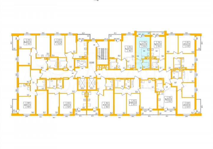 Квартира-студия, 22,4 м², 12/27 эт.