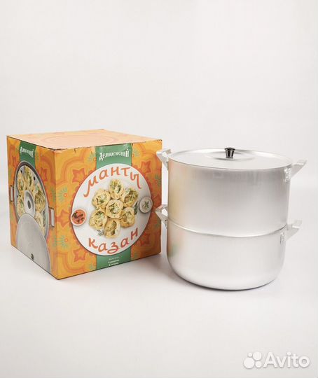 Манты-казан алюминиевый scovo, 6 л