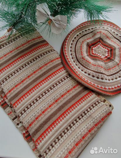 Комплект беретка и шарф женские