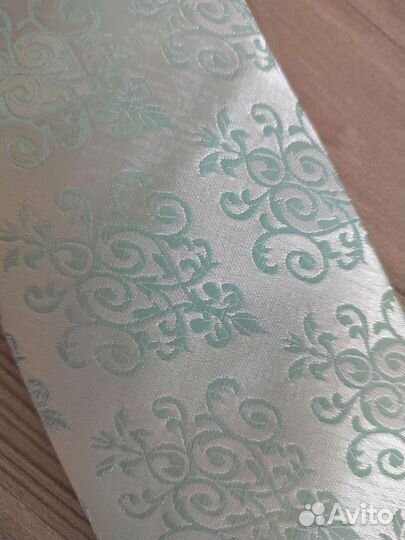 Галстук мужской с зажимом и платком