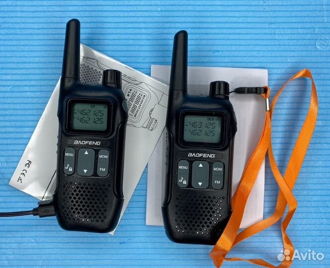 Рация Baofeng 4км Комплект из 2 штук для чоп