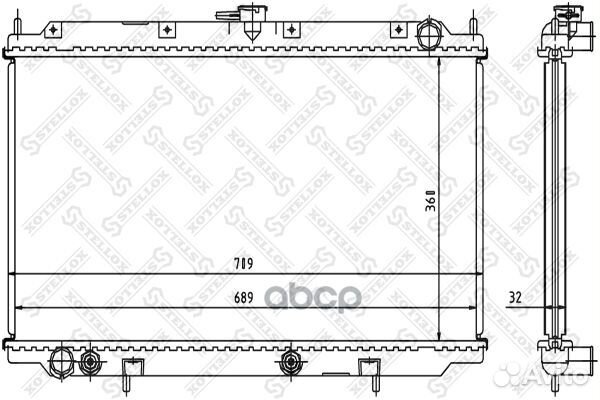 1025979SX радиатор системы охлаждения АКПП Niss