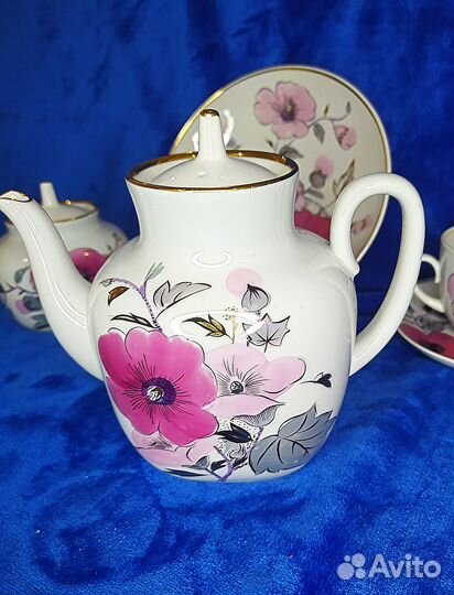 Чайный сервиз лфз розовая ветка добор