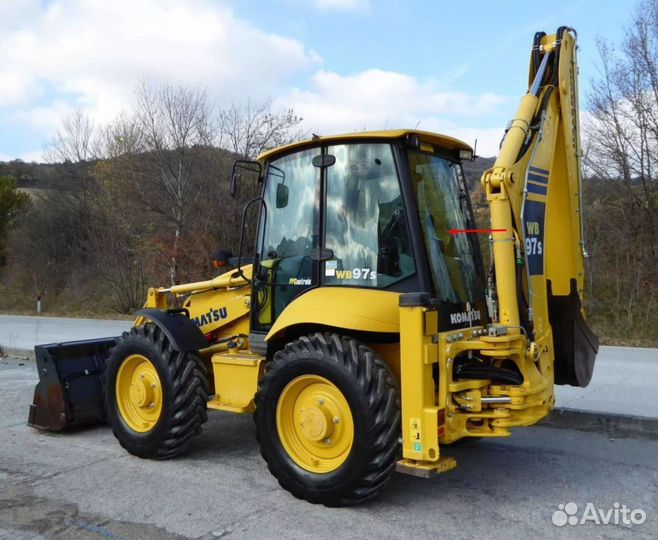 Стекло заднее для погрузчика Komatsu WB93 WB97