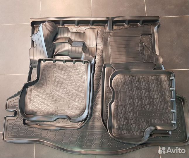 7711547816 комп. ковриков салона+багажника logan L