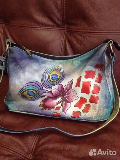 Натуральная кожаная сумка