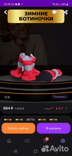 Обувь для собак