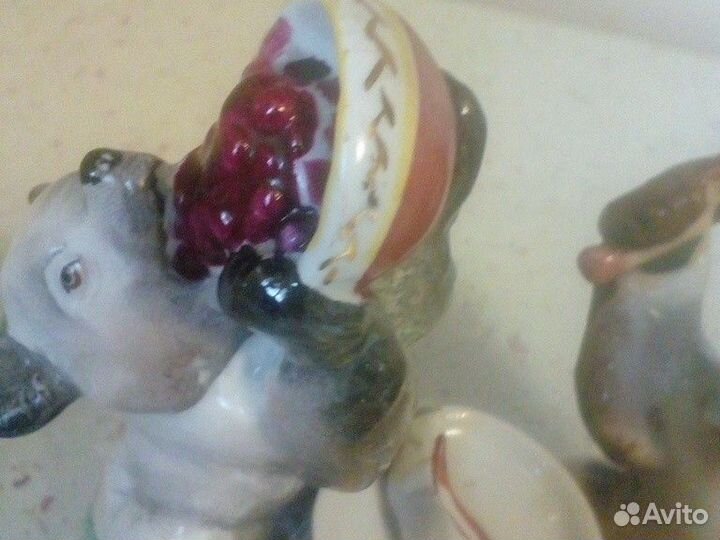 Чернильница Мишки пьют мед.Лф з