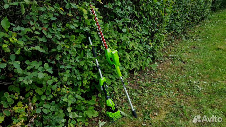 Greenworks G40PHA кусторез, 40V