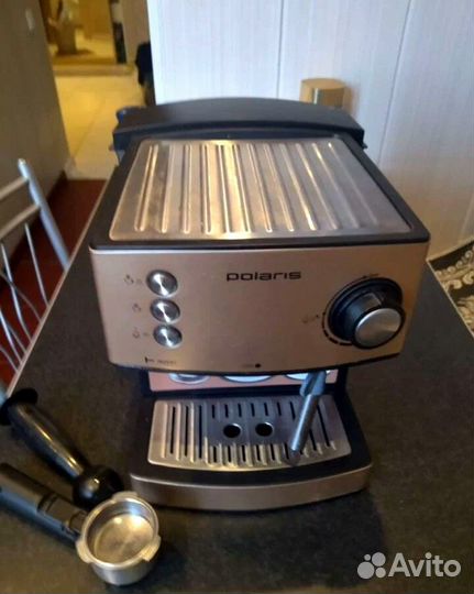 Кофеварка polaris / остатки сиропы для кофе