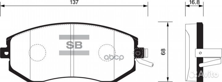 Колодки передние subaru forester (SJ) 13, lega