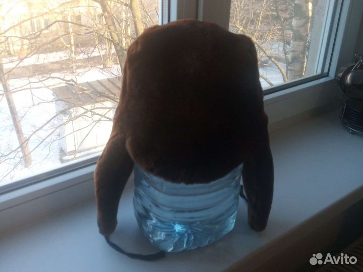 Шапка ушанка мужская натуральный мех бу, СССР