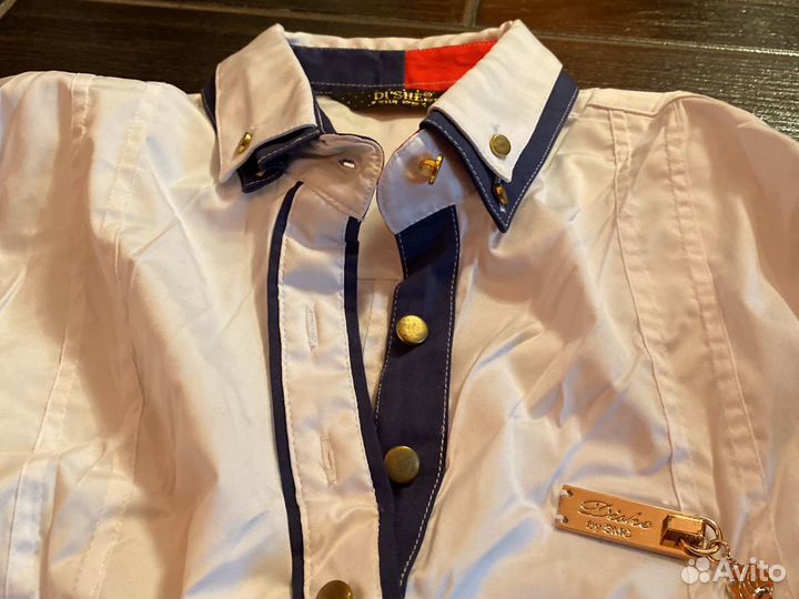 Белая стрейч блузка Di’she, размер 40