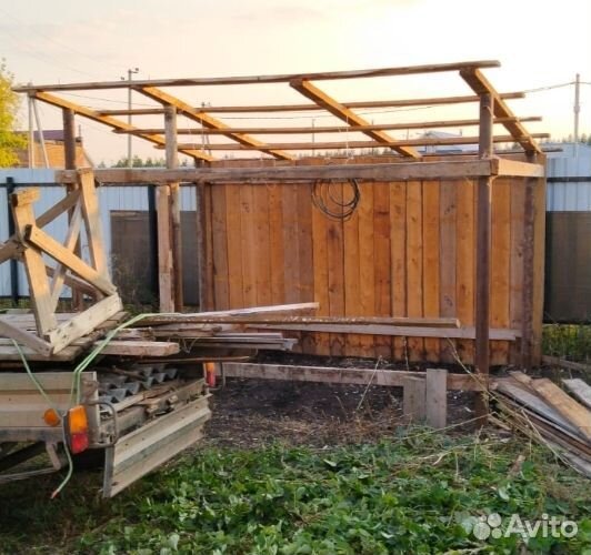 Курятник 2 х 4 на 30 кур, сарай, хозблок, навес