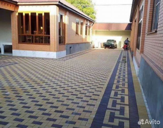 Укладка брусчатки