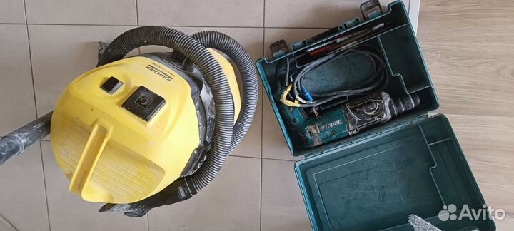 Строительный пылесос karcher wd 3 p Макита перф