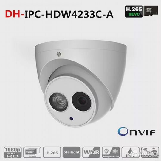 Камера видеонаблюдения купольная