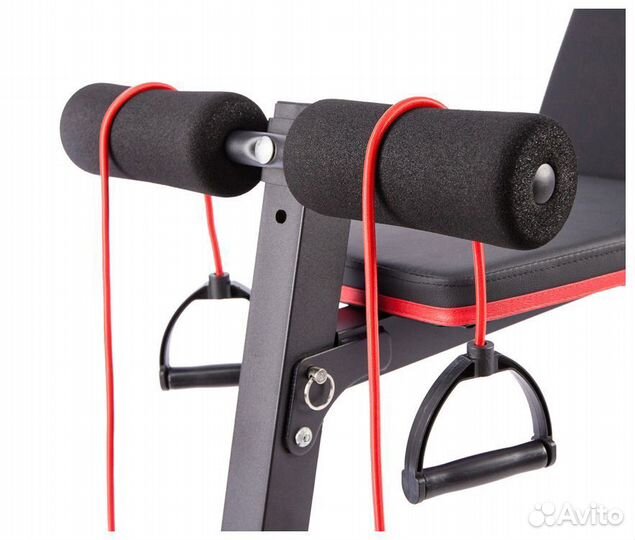 Скамья для пресса и гантелей ametist 115