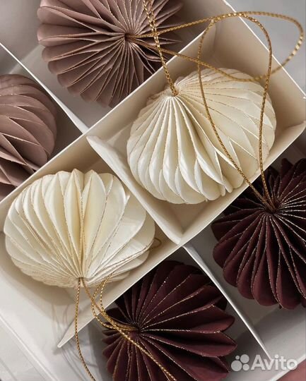 Набор елочных игрушек h&m home 6шт