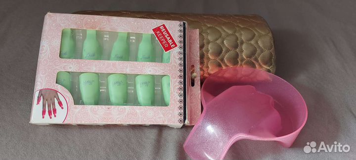 Зажимы для маникюра (снятия гель лака) 3 шт.Набор