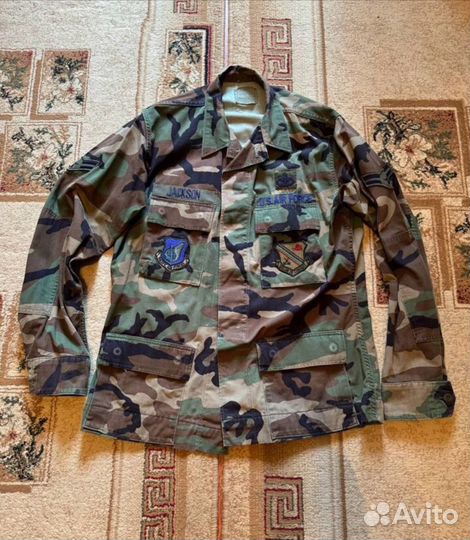 Китель ввс США U.S. airforce, камуфляж woodland