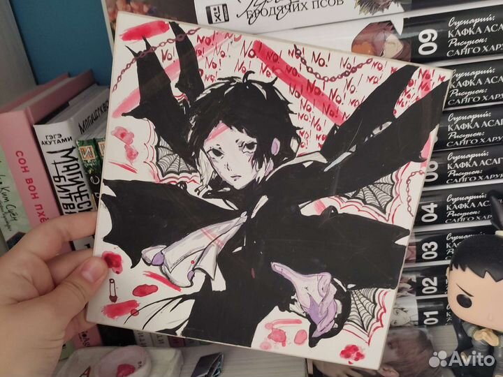 Картины на холстах аниме, кпоп, книги арт