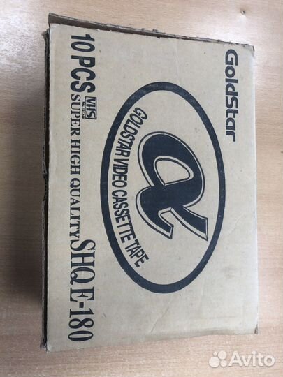 Видеокассеты Голд стар Новые. Коробка