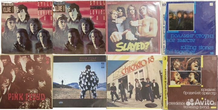 Виниловые пластинки - рок