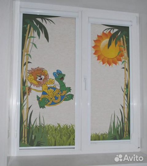 Жалюзи рулонные с рисунком