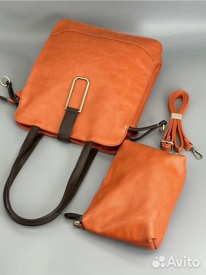 Сумка женская шоппер, через поечо