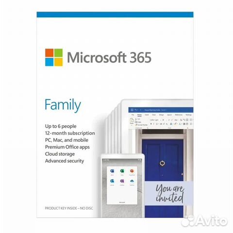 Microsoft office 365 для семьи (family) 32-bit/x64