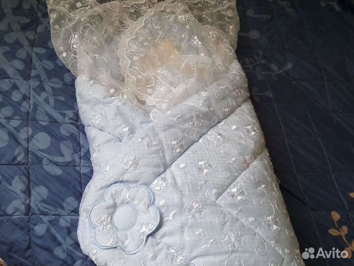 Конверт на выписку для мальчика зимний