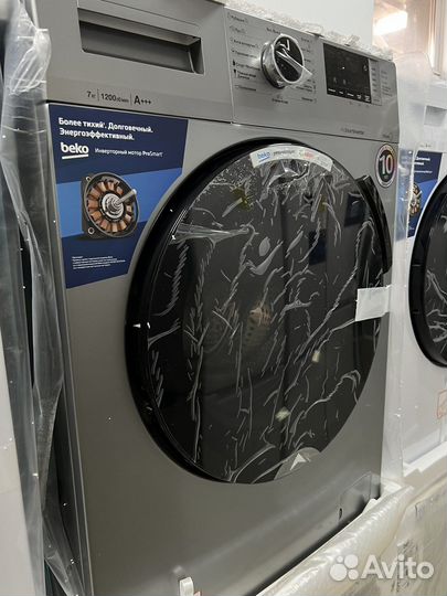 Стиральная машина Beko 7кг инвертор пар Новая