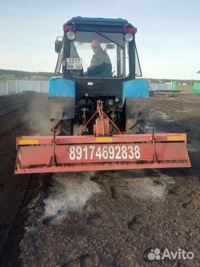 Вспашка почвофрезой плугом